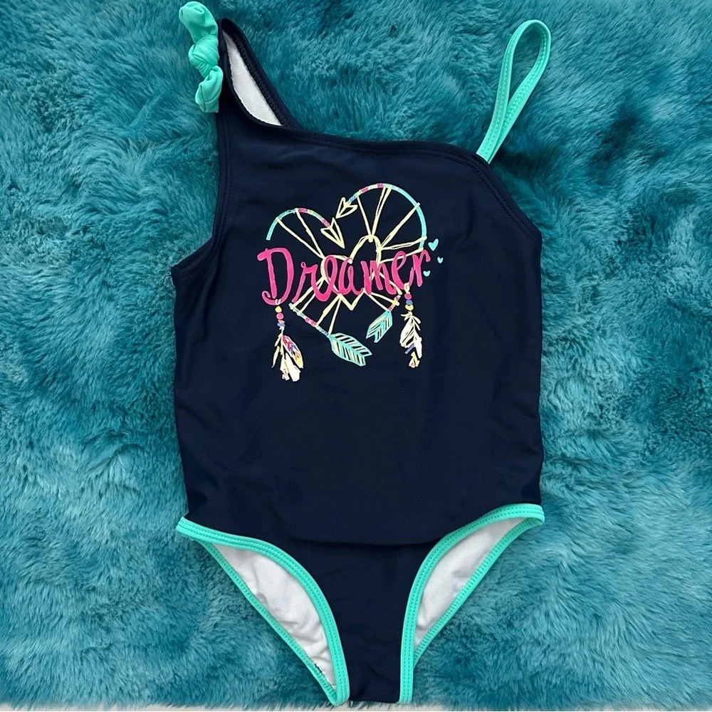 Jessica Simpson One Shoulder Swimsuit Size 4T